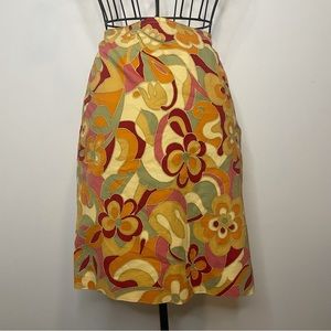 Retro style midi skirt